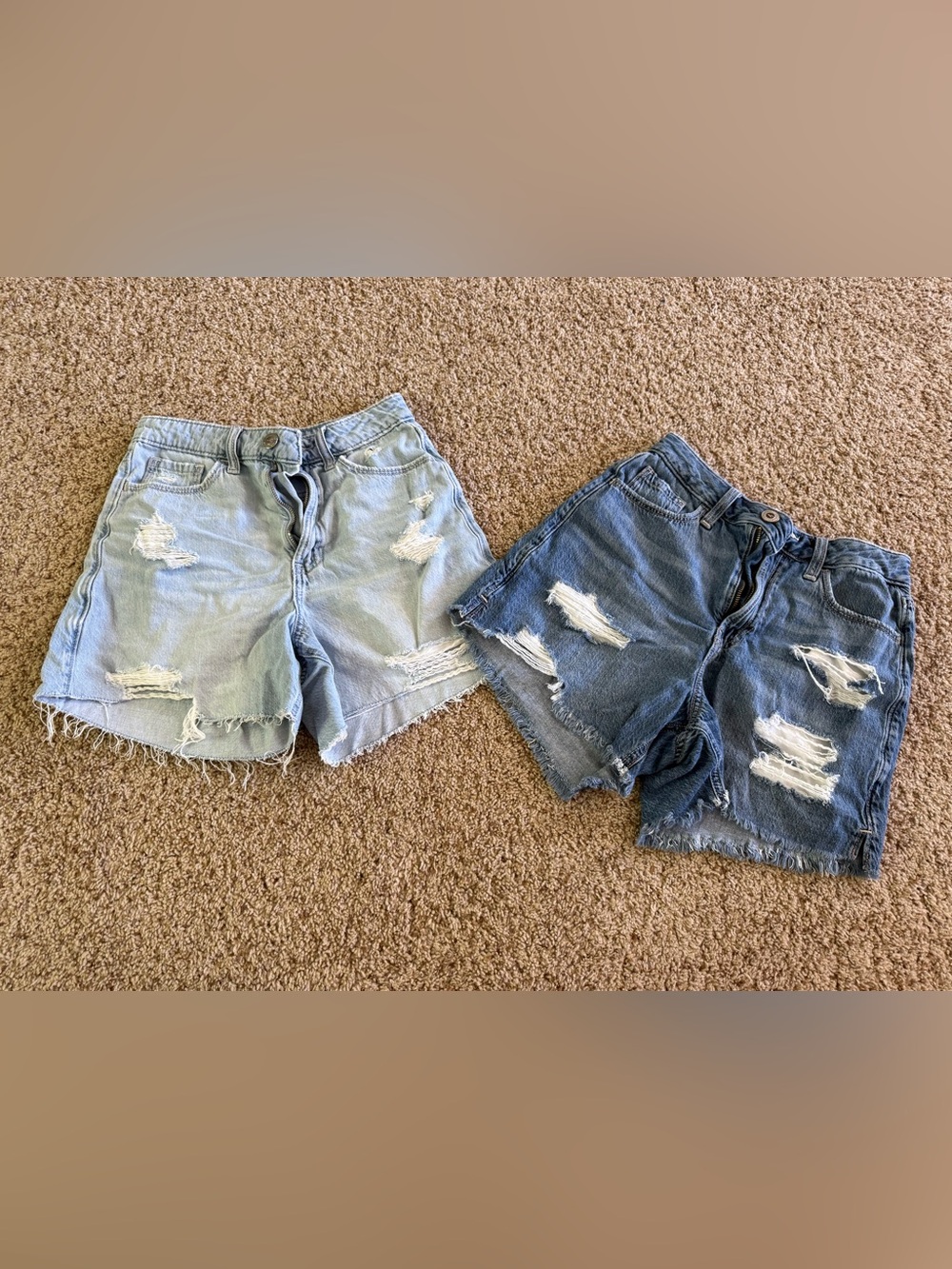 Hollister Jean Short Bundle - Light Blue & Dark Blue